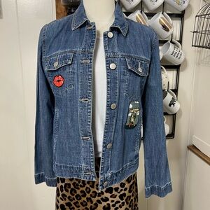 Denim Jacket with Fun Patches